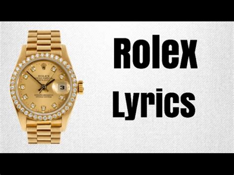 rolex canzone testo|rolex song lyrics youtube.